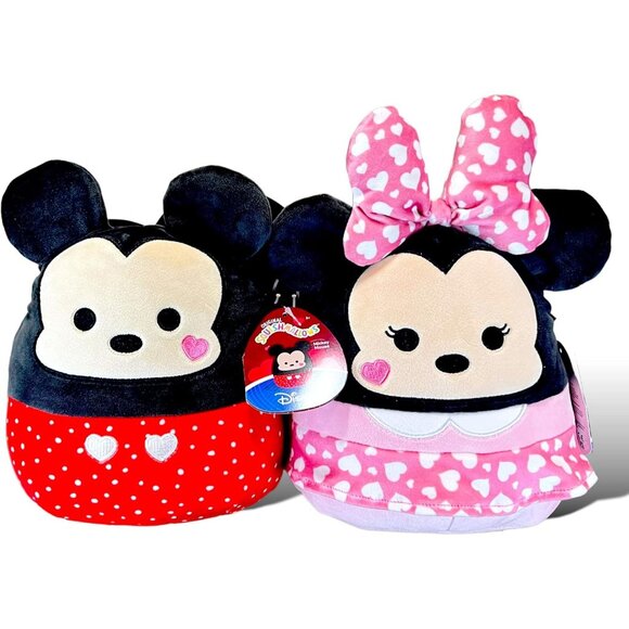 Set of 2 Disney  Mickey & Minnie Mouse  Squishmallow Plush 10” - Picture 2 of 7